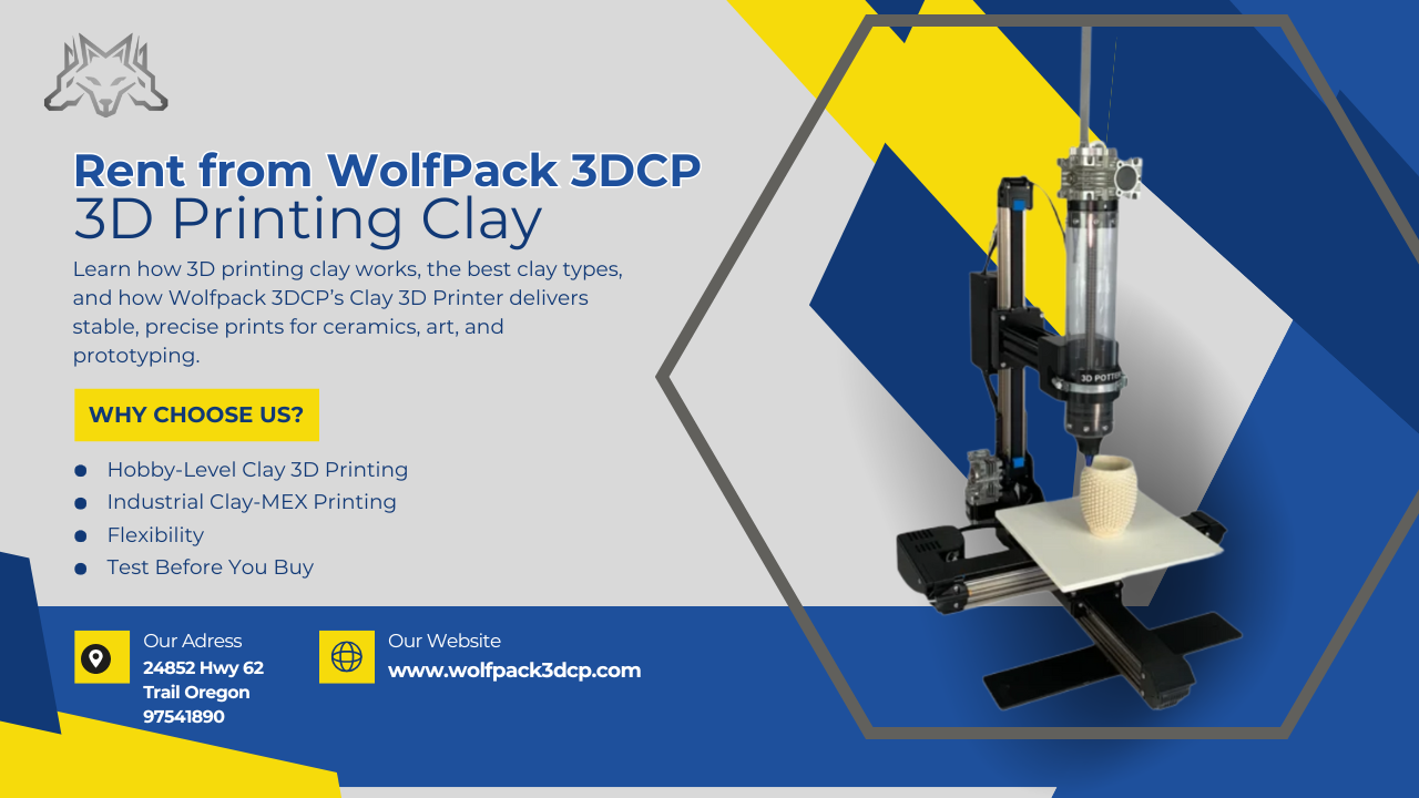 3D printing clay