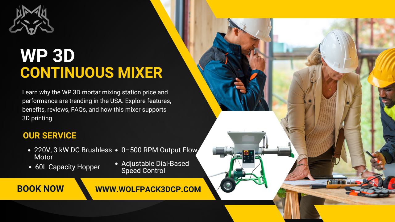 WP 3D mortar mixing station