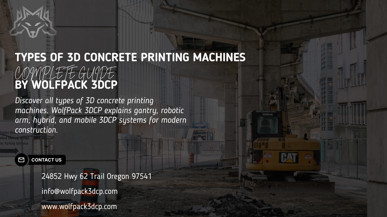 types of 3DCP machines