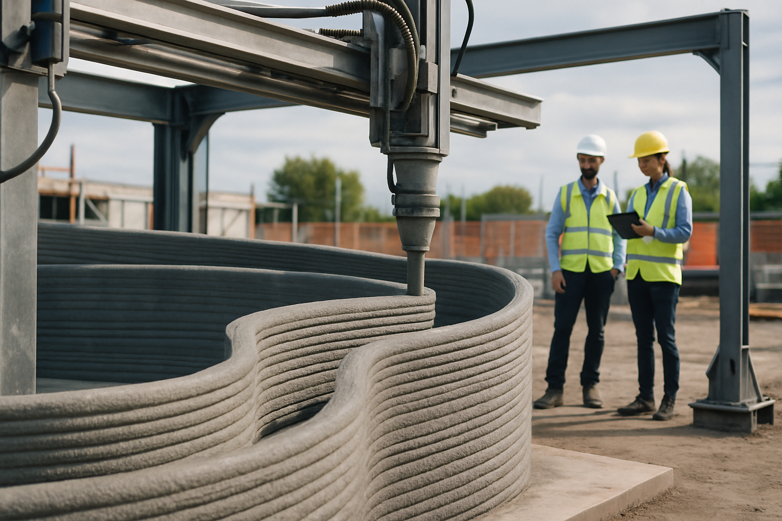 3D printing equipment in construction