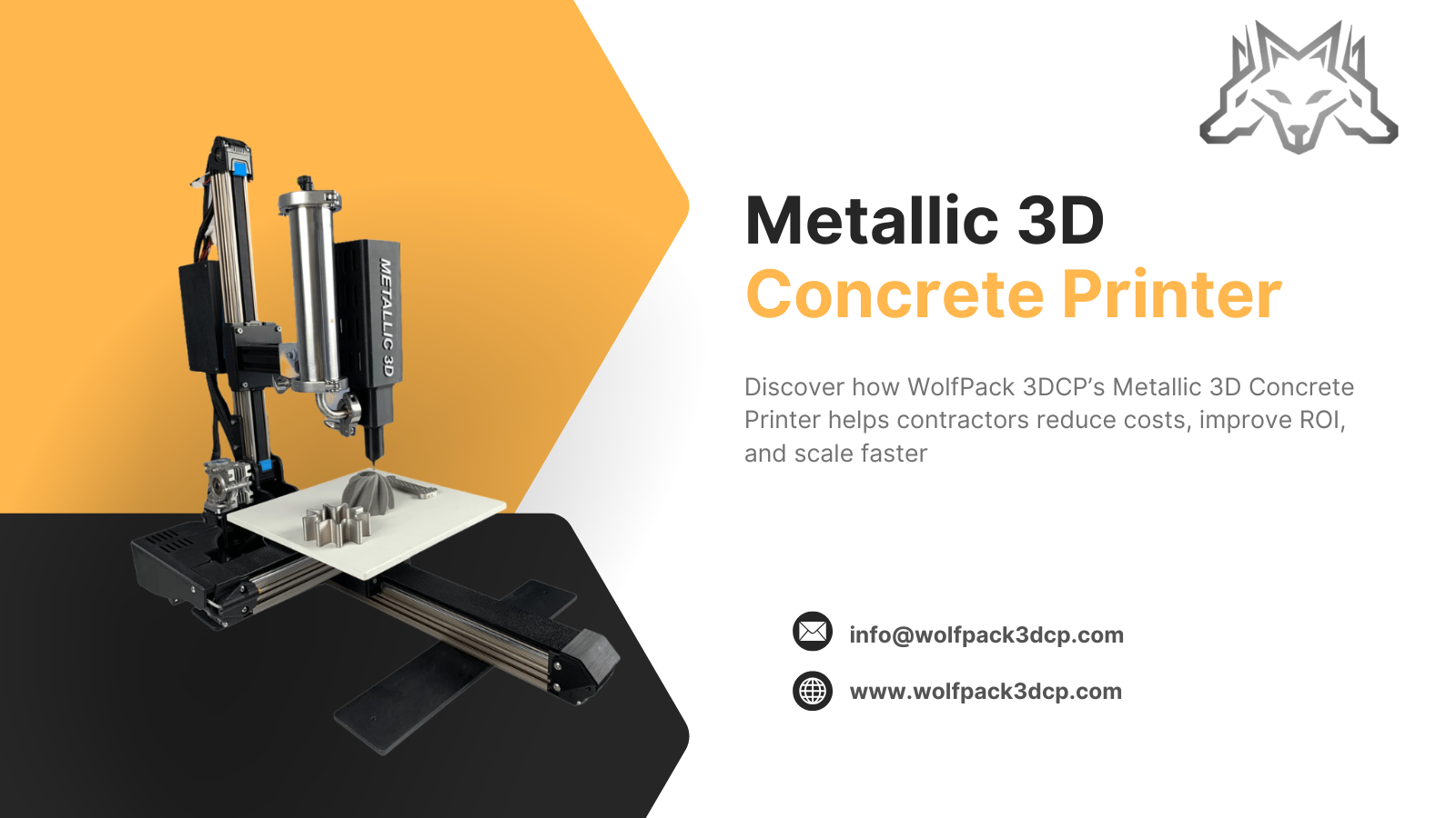Metallic 3D printer